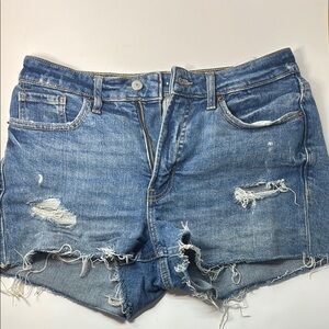 Old Navy Light Blue Distressed Jean Shorts